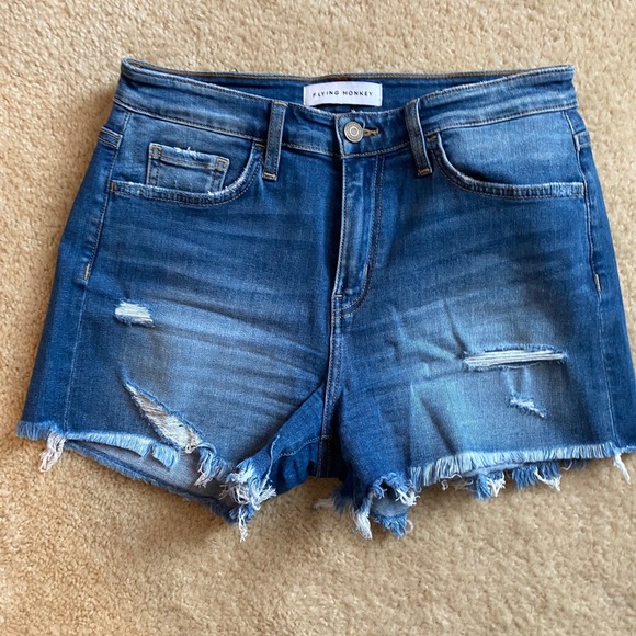 Flying Monkey Pants - Flying Monkey Denim Shorts Sz 26